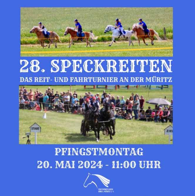 Plakat 28. Speckreiten Müritz